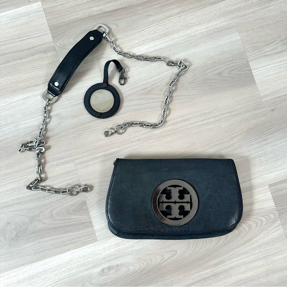 Tory Burch Gray Small Crossbody Bag